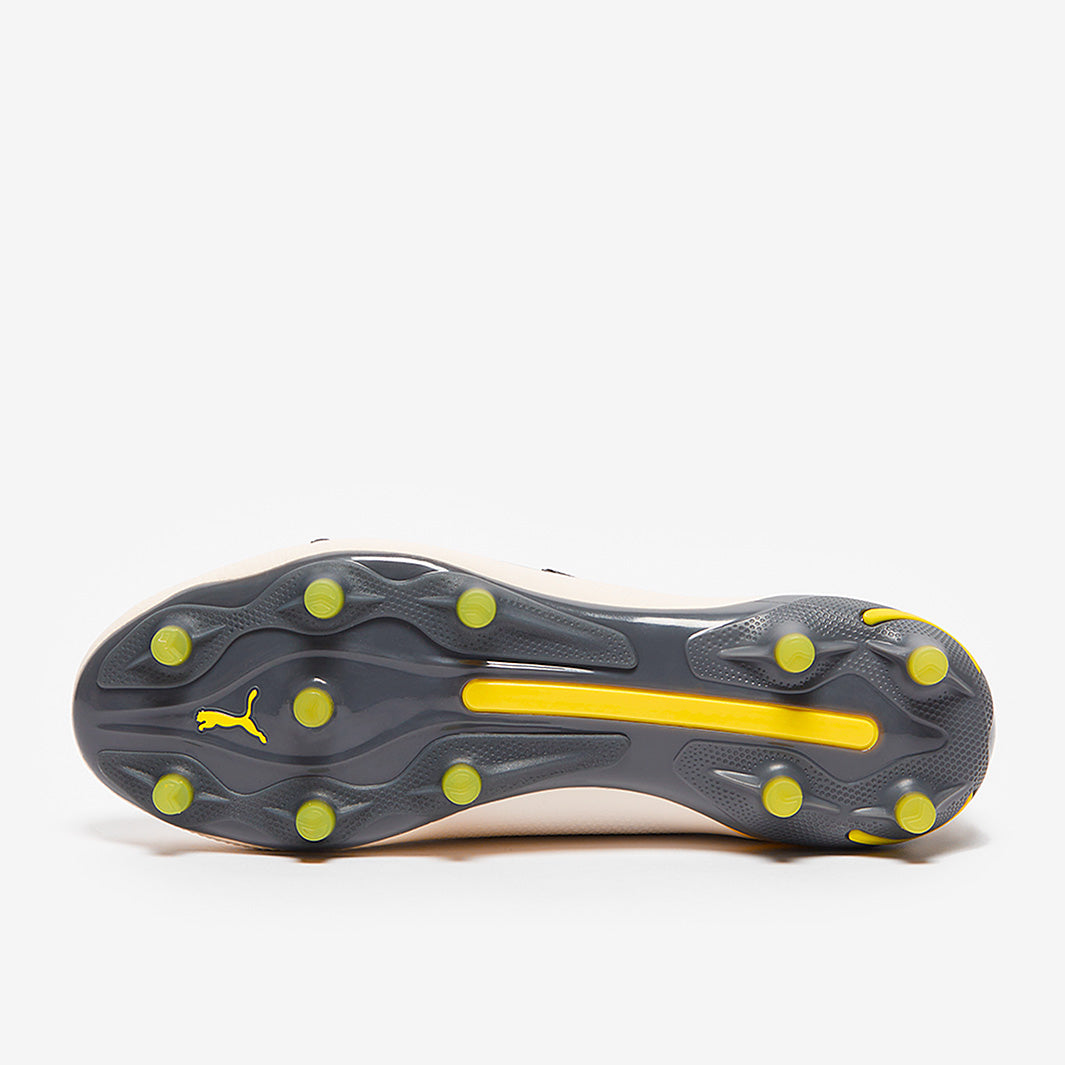 Puma King Ultimate FG/AG Football Boots Alpine Snow/Asphalt/Yellow Blaze
