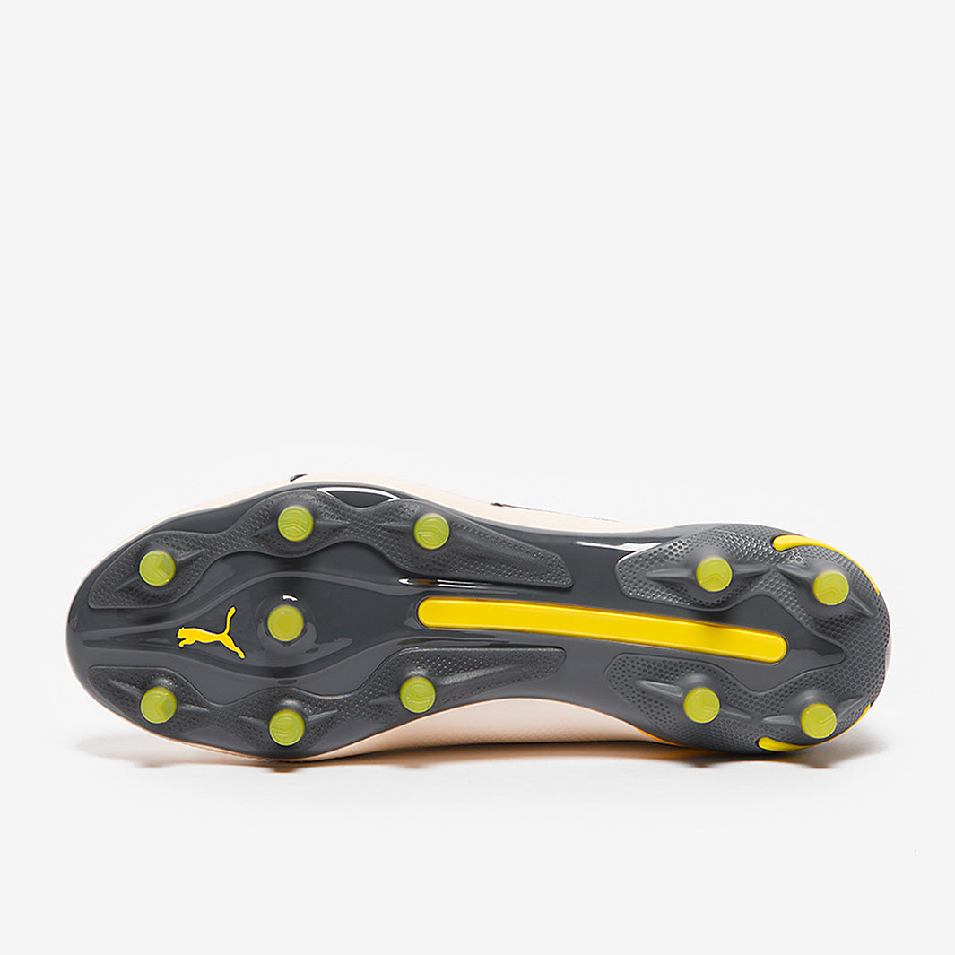 Puma Women's King Ultimate FG/AG Football Boots Alpine Snow/Asphalt/Yellow Blaze