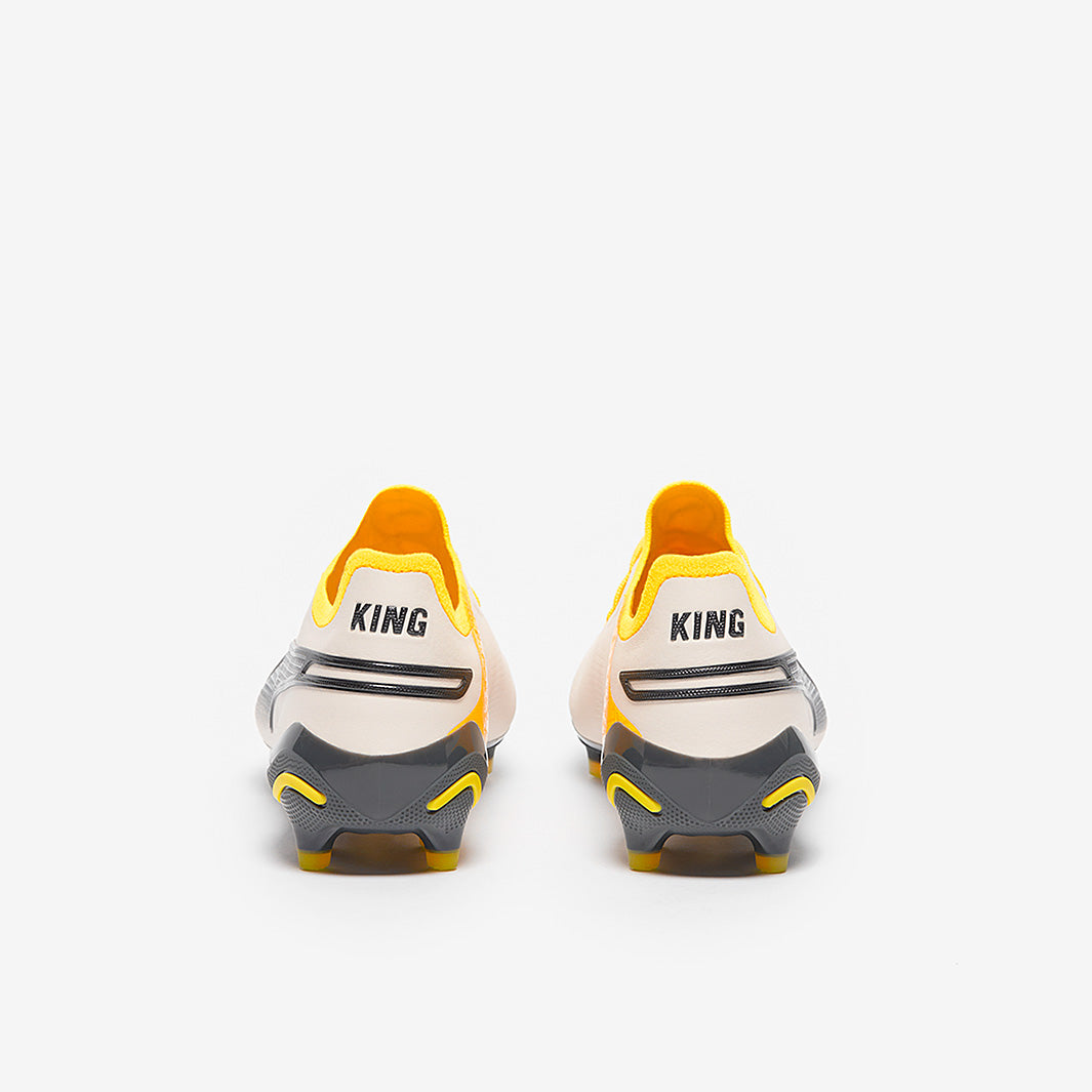 Puma Women's King Ultimate FG/AG Football Boots Alpine Snow/Asphalt/Yellow Blaze