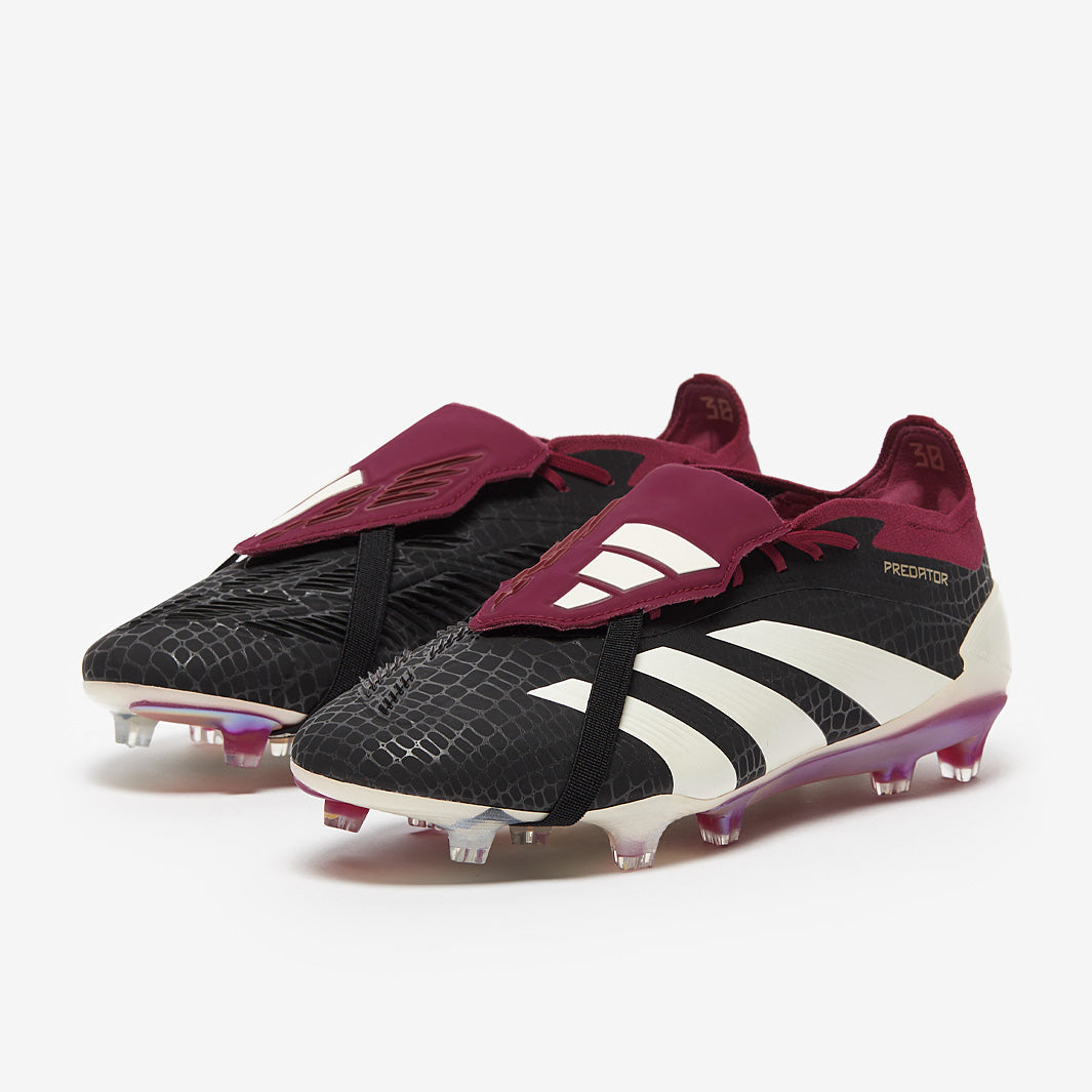 Adidas Predator 30 Elite Tongue FG Football Boots Core Black/Off White