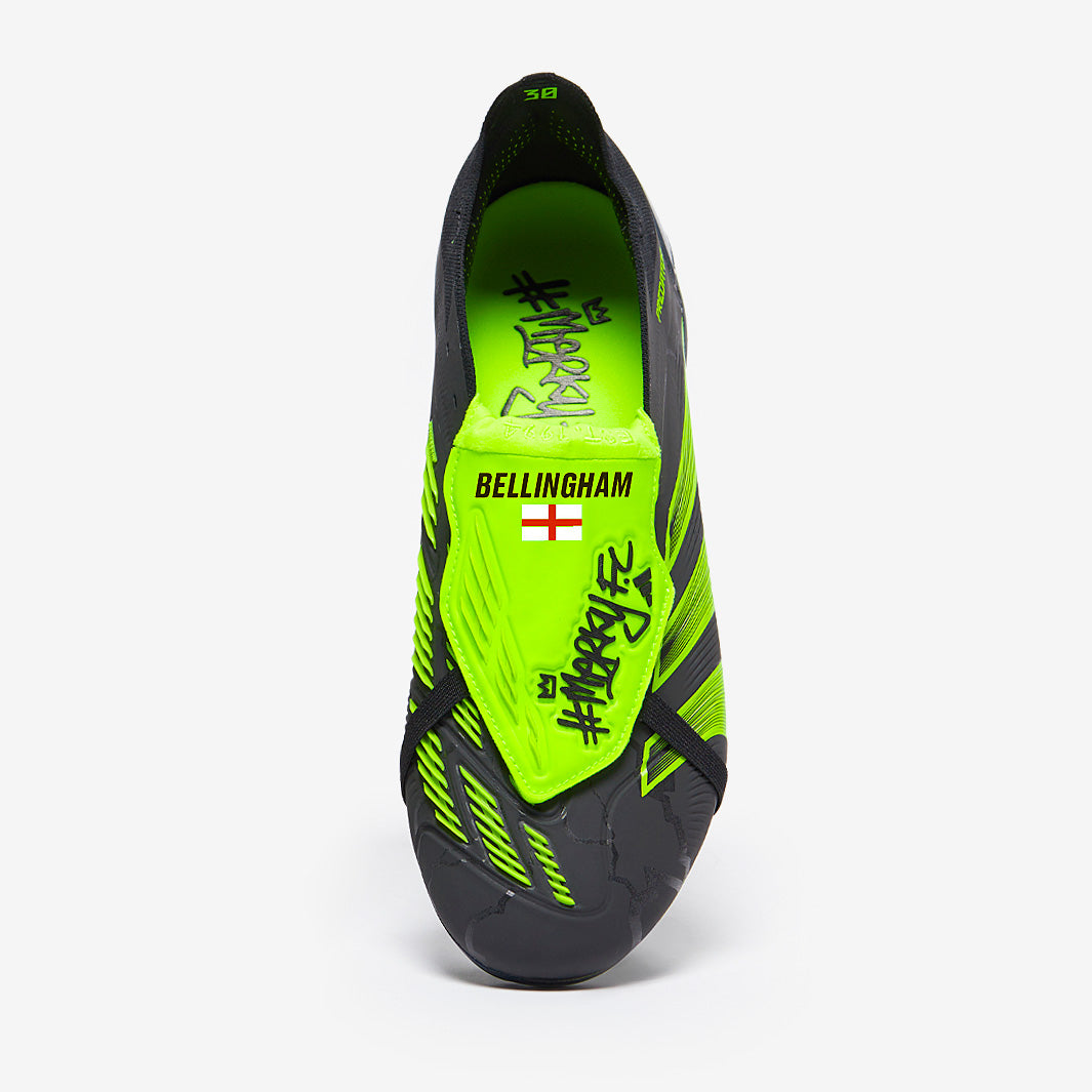 Adidas Predator Elite Tongue FG X Merky FC Football Boots Core Black/White/Lucid Lemon