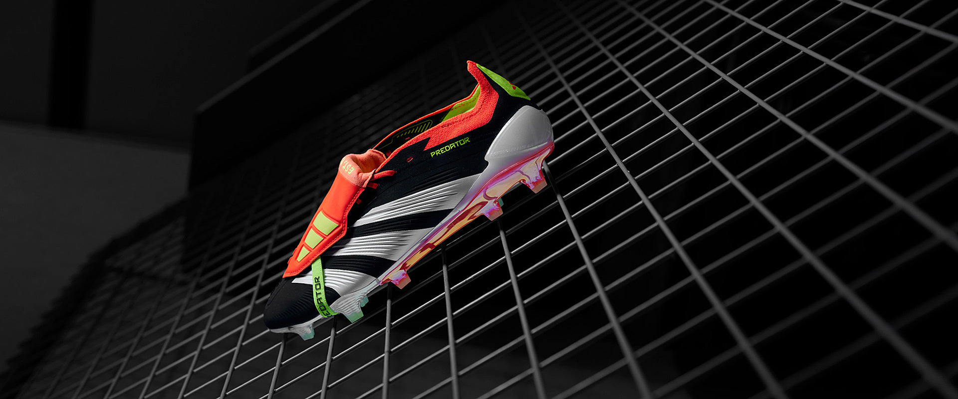 Adidas Predator Elite Tongue FG Football Boots Core Black/White/Solar Red