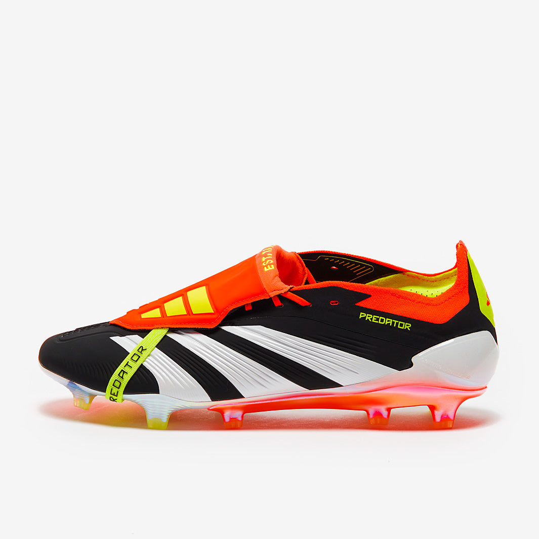 Adidas Predator Elite Tongue FG Football Boots Core Black/White/Solar Red