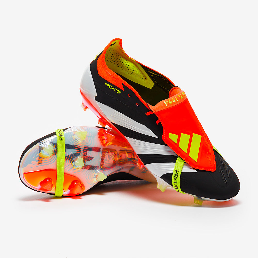 Adidas Predator Elite Tongue FG Football Boots Core Black/White/Solar Red