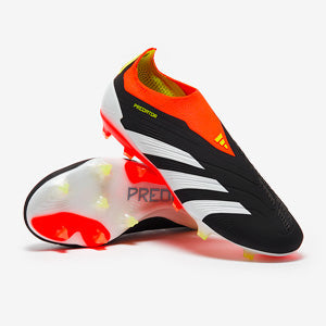 Adidas Predator Elite Laceless FG Football Boots Core Black/White/Solar Red