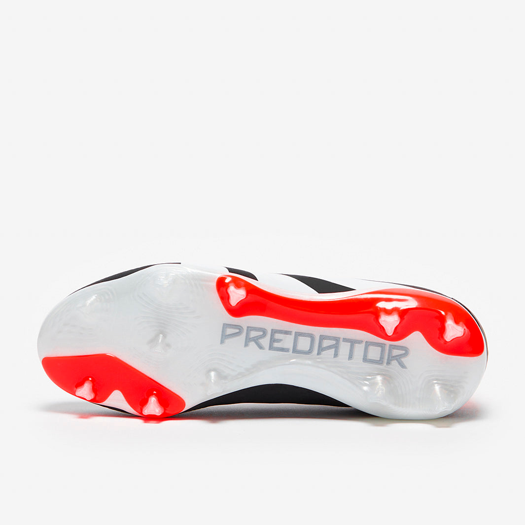 Adidas Kids Predator Elite Laceless FG Football Boots Core Black/White/Solar Red