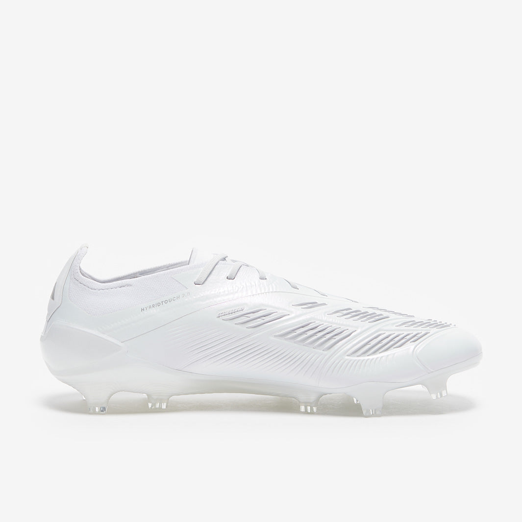 Adidas Predator Elite FG Football Boots White/Silver Met/White