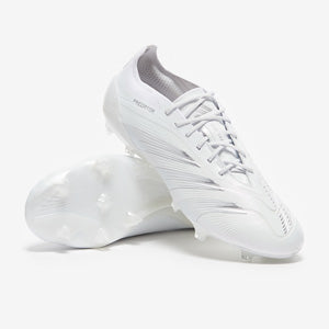 Adidas Predator Elite FG Football Boots White/Silver Met/White