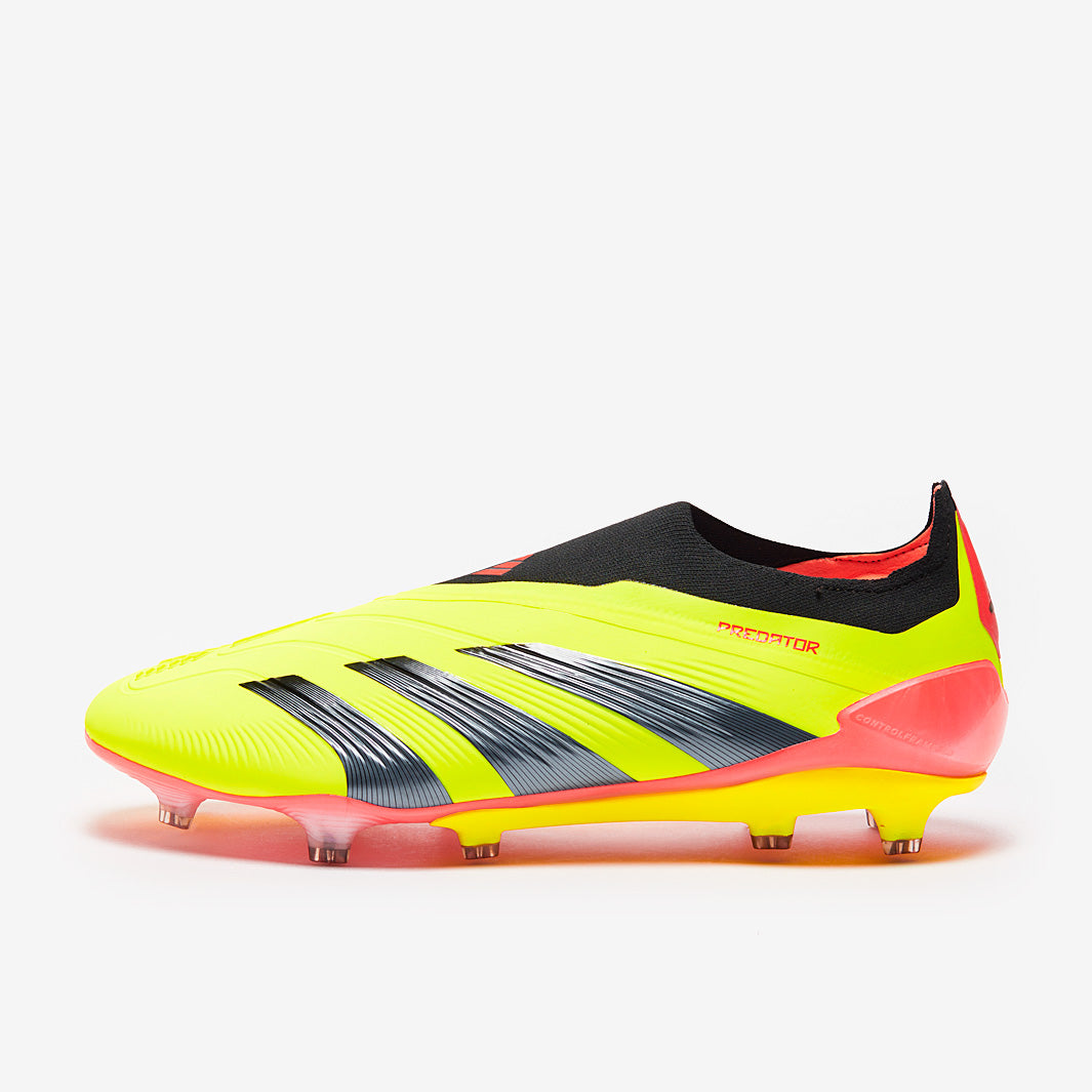 Adidas Predator Elite Laceless FG Football Boots Team Solar Yellow/Core Black/Solar Red