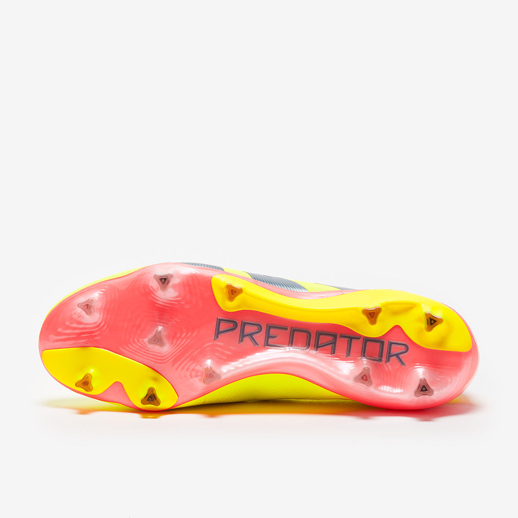 Adidas Predator Elite Laceless FG Football Boots Team Solar Yellow/Core Black/Solar Red