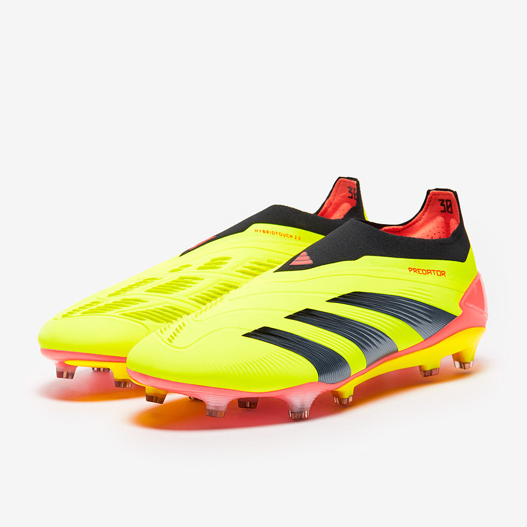 Adidas Predator Elite Laceless FG Football Boots Team Solar Yellow/Core Black/Solar Red