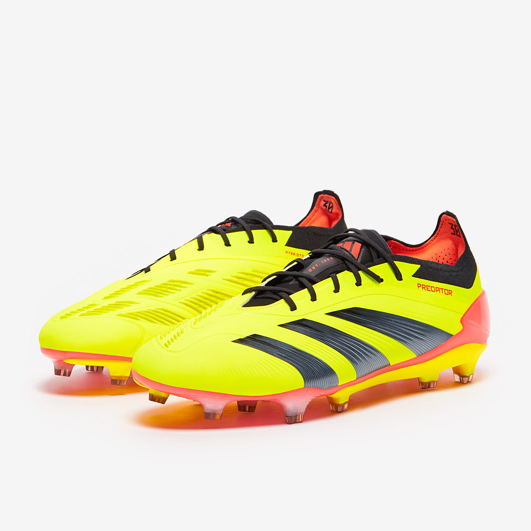 Adidas Predator Elite Laced FG Football Boots Team Solar Yellow/Core Black/Solar Red