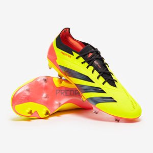 Adidas Predator Elite Laced FG Football Boots Team Solar Yellow/Core Black/Solar Red