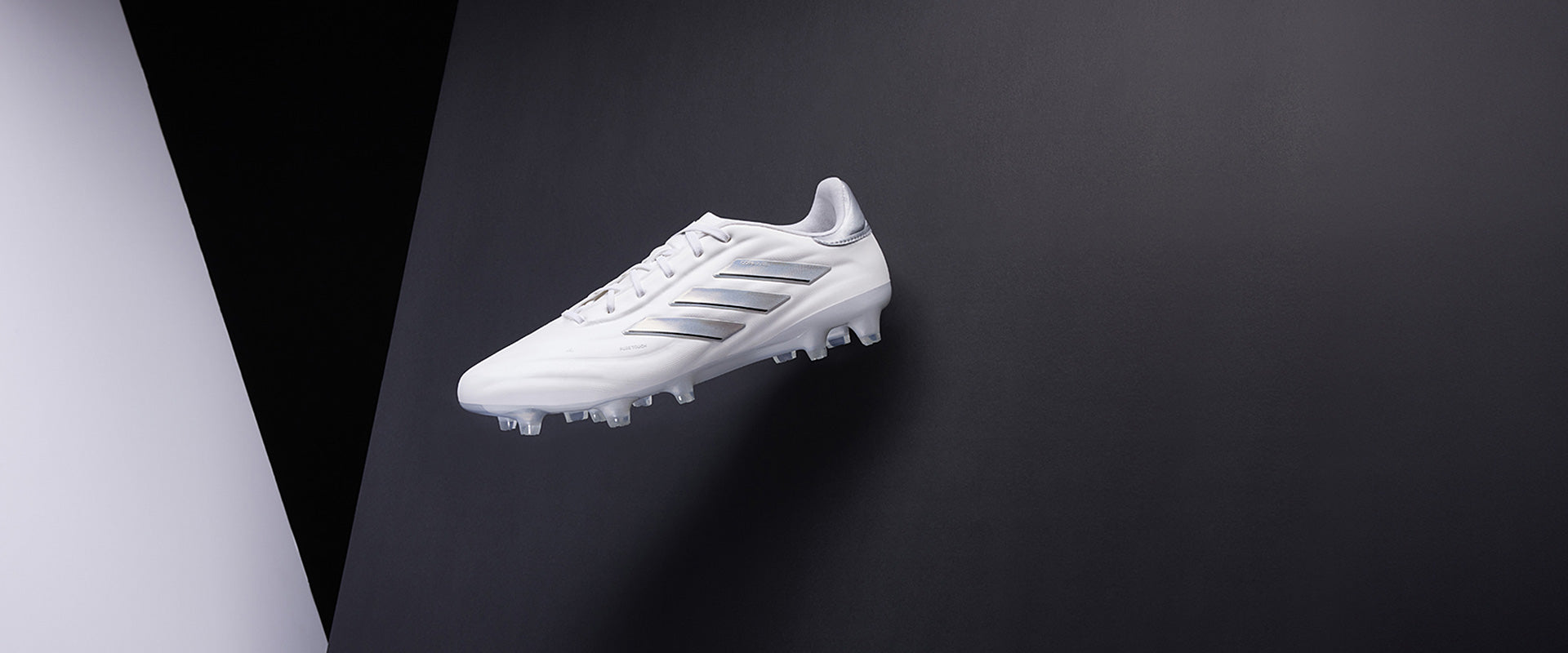 Adidas Copa Pure 2 Elite Leather FG Football Boots White/White/Silver Met