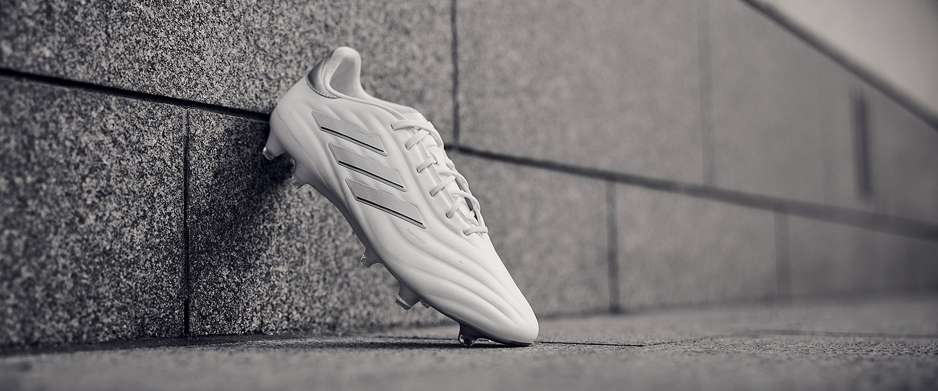 Adidas Copa Pure 2 Elite Leather FG Football Boots White/White/Silver Met