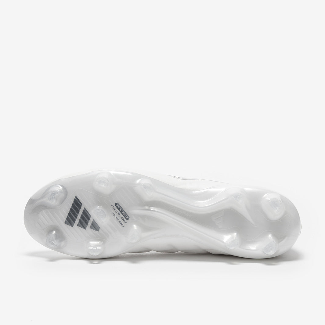 Adidas Copa Pure 2 Elite Leather FG Football Boots White/White/Silver Met