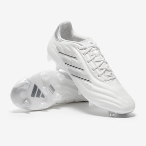Adidas Copa Pure 2 Elite Leather FG Football Boots White/White/Silver Met