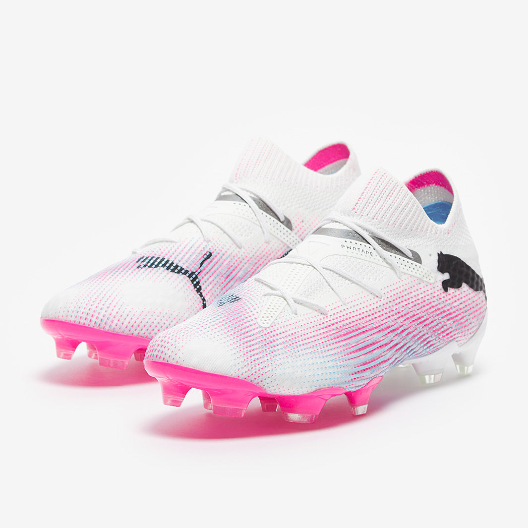 Puma Women's Future 7 Ultimate FG/AG Football Boots Puma White/Puma Black/Poison Pink