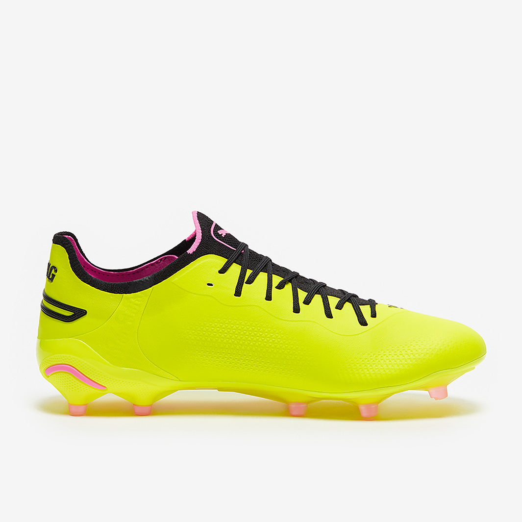 Puma King Ultimate FG/AG Football Boots Electric Lime/Puma Black/Poison Pink