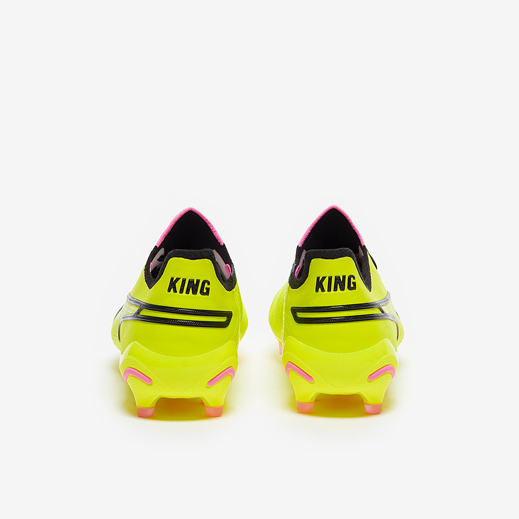 Puma King Ultimate FG/AG Football Boots Electric Lime/Puma Black/Poison Pink