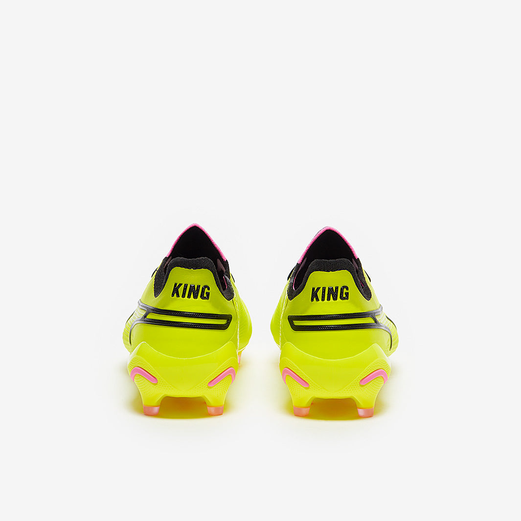 Puma Women's King Ultimate FG/AG Football Boots Electric Lime/Puma Black/Poison Pink