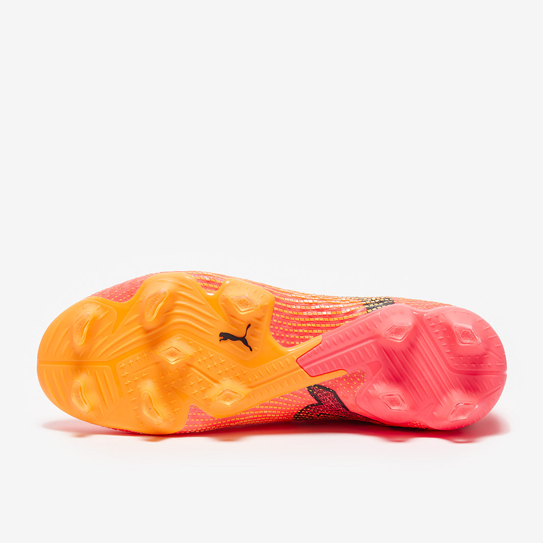 Puma Women's Future 7 Ultimate FG/AG Football Boots Sunset Glow/Puma Black/Sun Stream