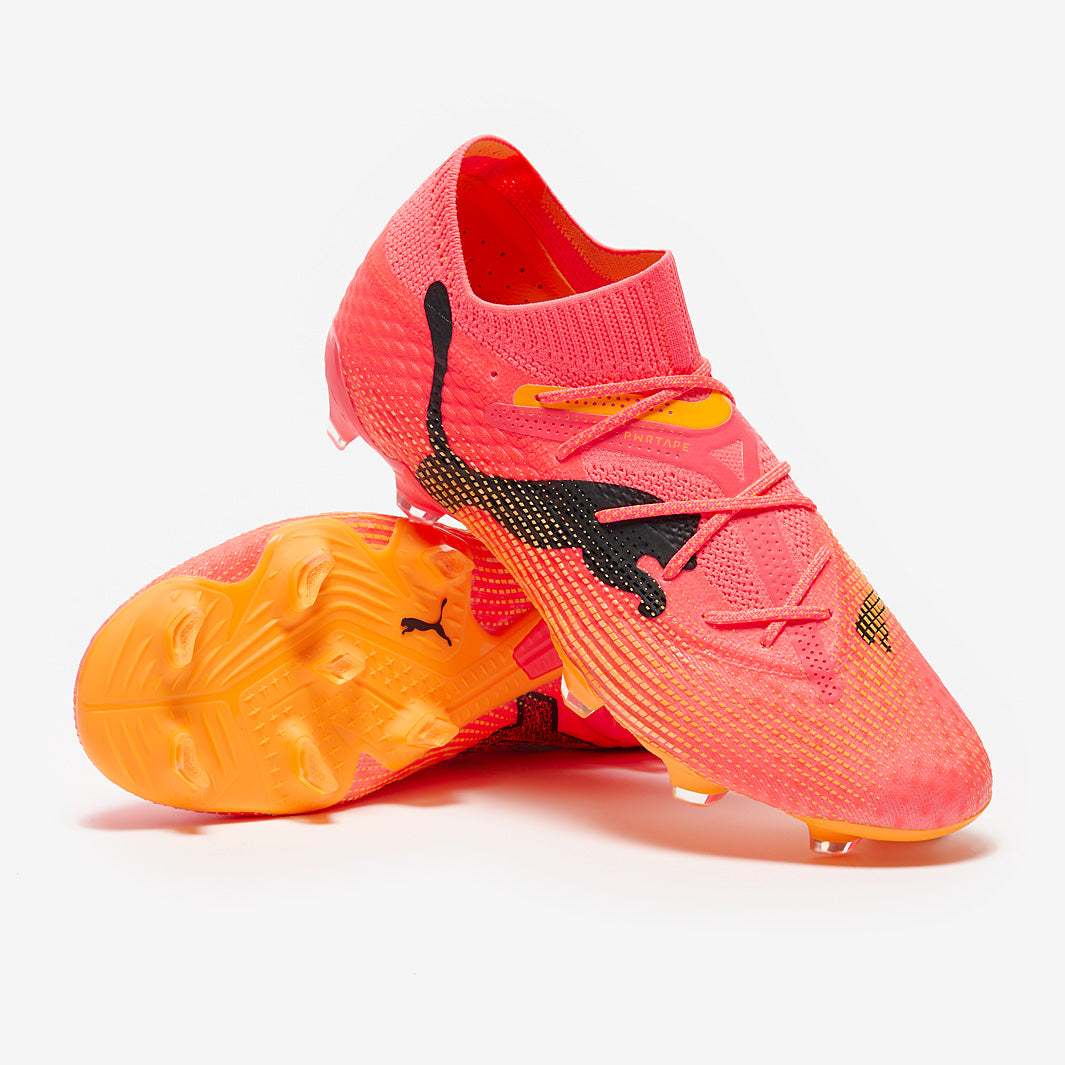 Puma Women's Future 7 Ultimate FG/AG Football Boots Sunset Glow/Puma Black/Sun Stream