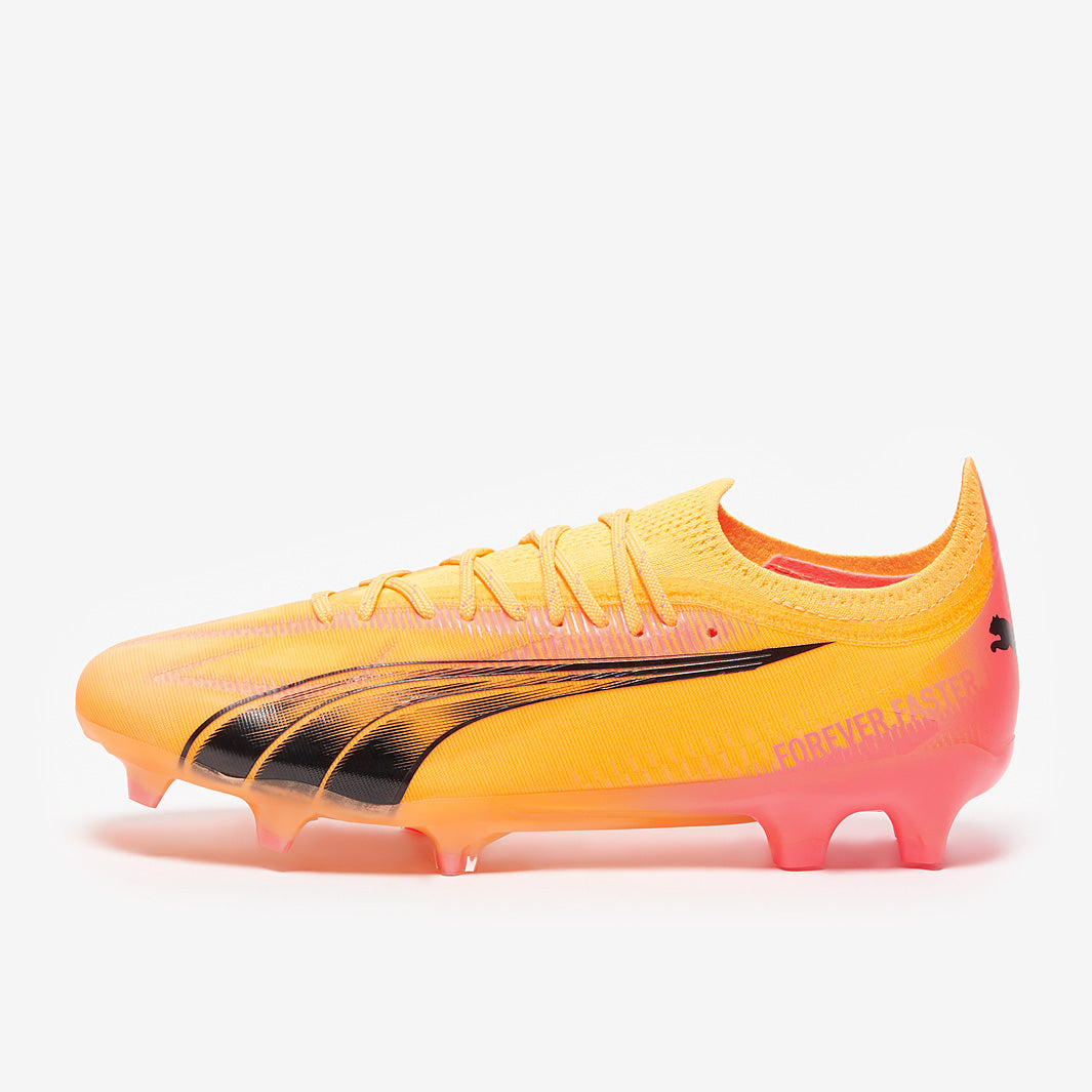 Puma Women's Ultra Ultimate FG/AG Football Boots Sun Stream/Puma Black/Sunset Glow