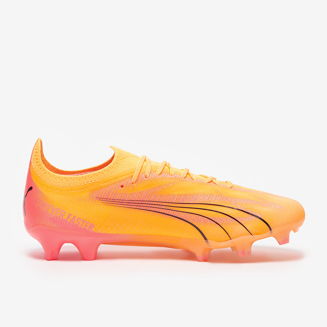 Puma Women's Ultra Ultimate FG/AG Football Boots Sun Stream/Puma Black/Sunset Glow