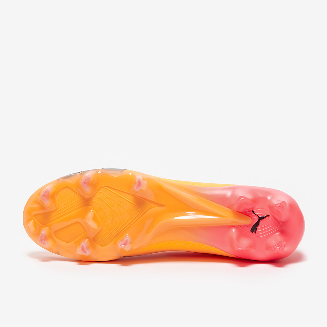 Puma Women's Ultra Ultimate FG/AG Football Boots Sun Stream/Puma Black/Sunset Glow