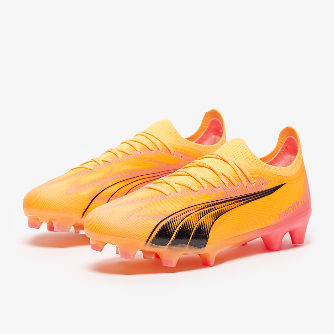 Puma Women's Ultra Ultimate FG/AG Football Boots Sun Stream/Puma Black/Sunset Glow