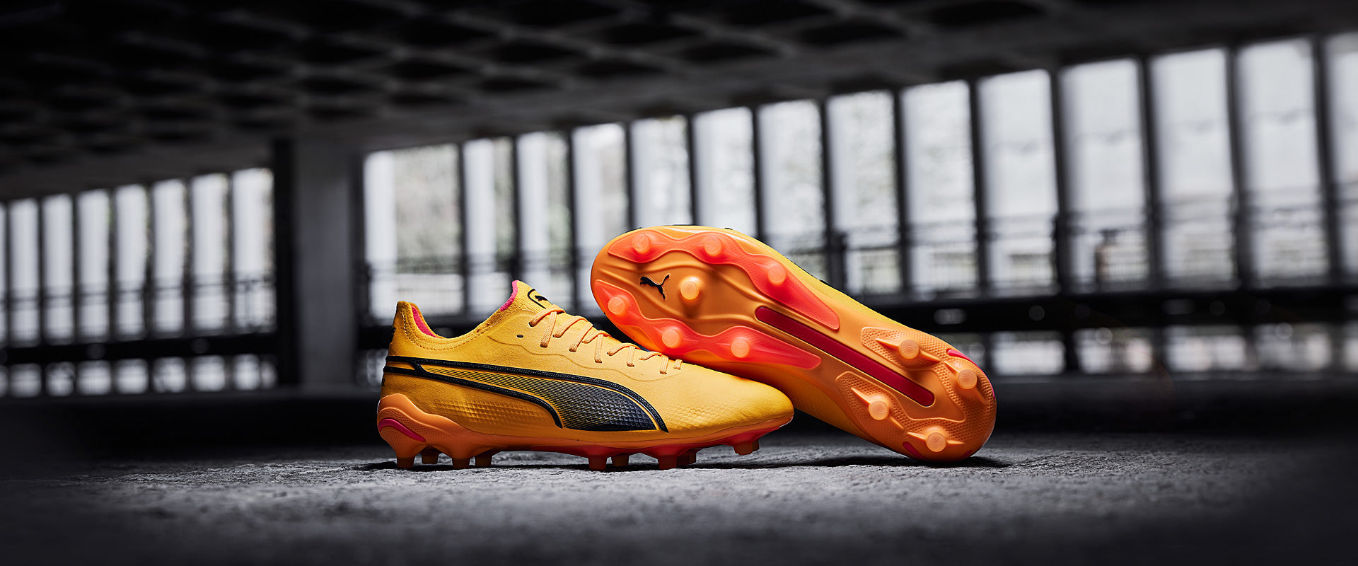 Puma King Ultimate FG/AG Football Boots Sun Stream/Puma Black/Sunset Glow