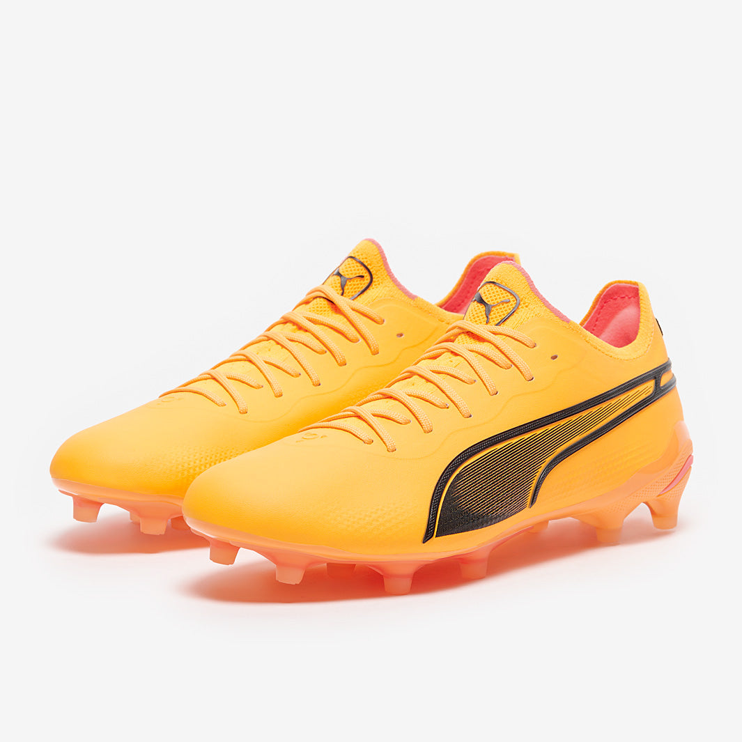 Puma King Ultimate FG/AG Football Boots Sun Stream/Puma Black/Sunset Glow