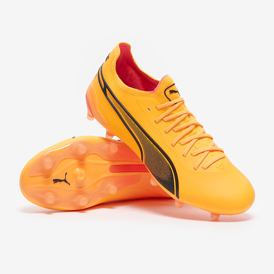 Puma Women's King Ultimate FG/AG Football Boots Sun Stream/Puma Black/Sunset Glow