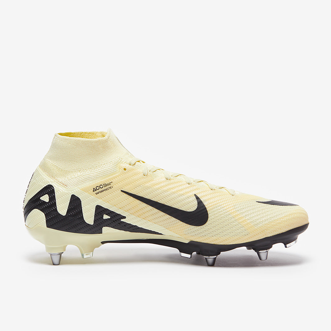 Nike Air Zoom Mercurial Superfly IX Elite SG-Pro Player Edition Football Boots Lemonade/Black