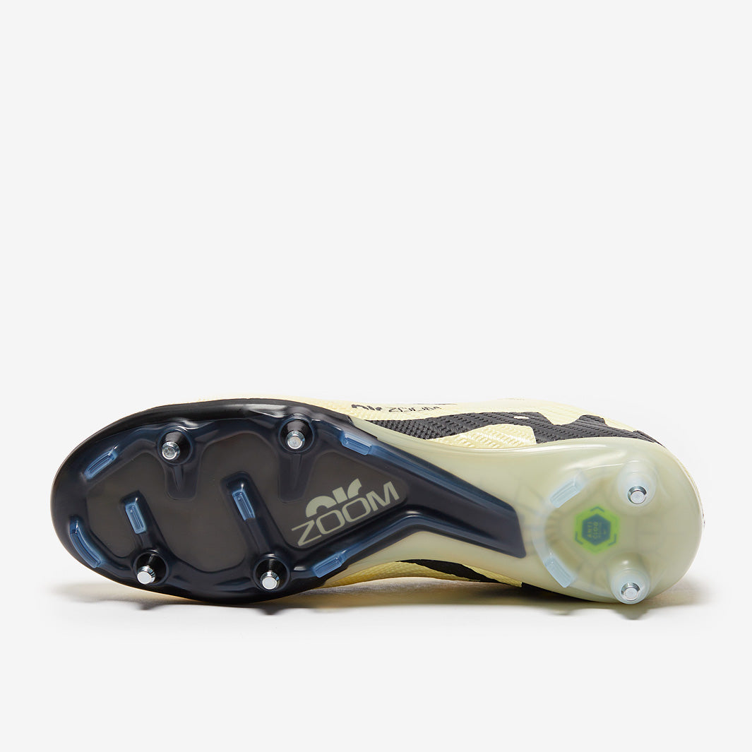 Nike Air Zoom Mercurial Vapor XV Elite SG Pro Anti-Clog Football Boots Lemonade/Black/Mtlc Gold Coin