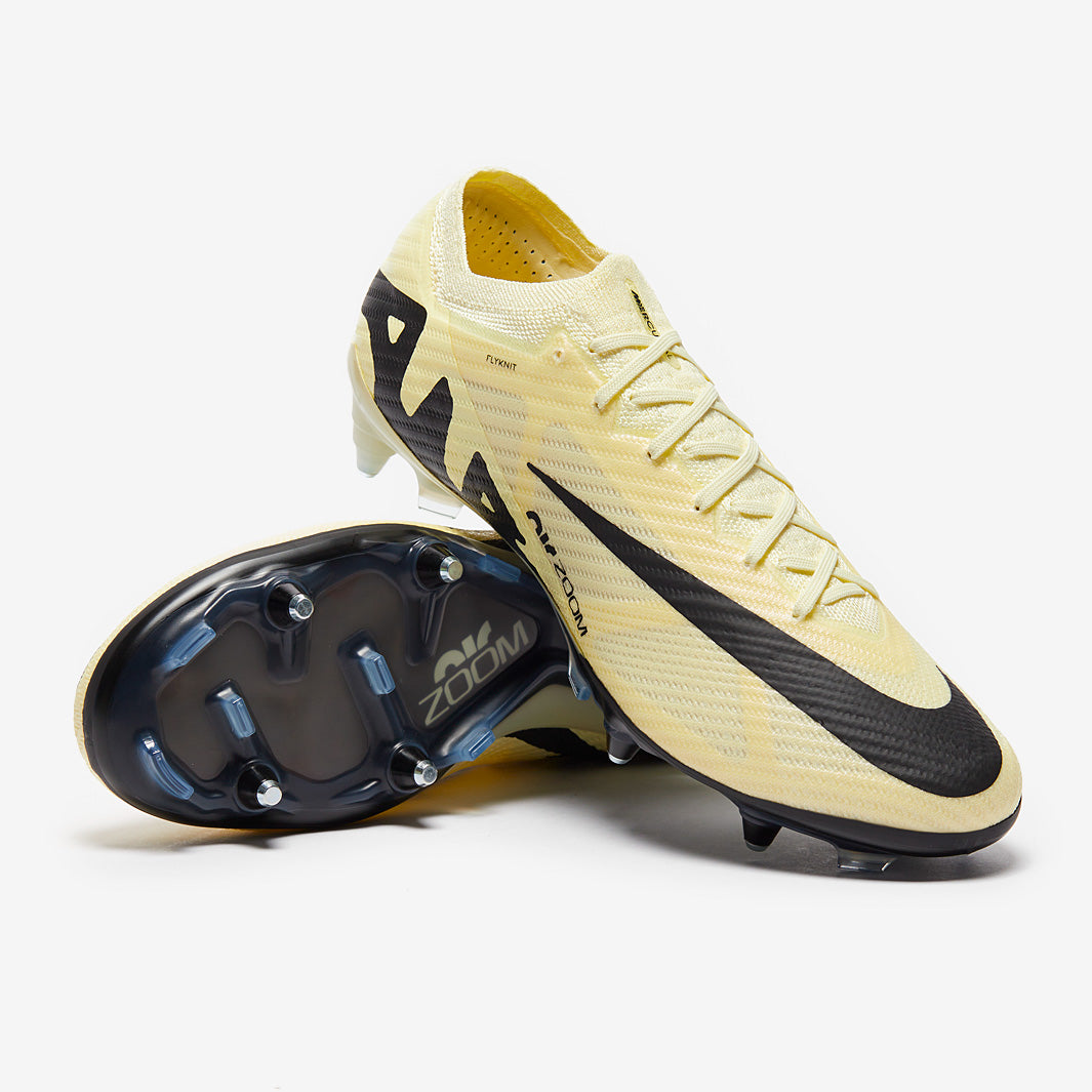 Nike Air Zoom Mercurial Vapor XV Elite SG Pro Anti-Clog Football Boots Lemonade/Black/Mtlc Gold Coin