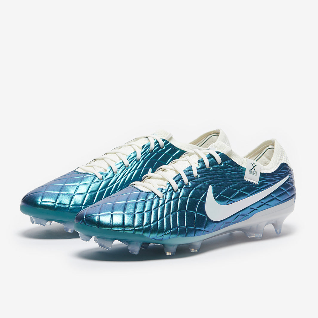 Nike Tiempo Legend X Elite FG x Emerald Football Boots Dark Atomic Teal/Sail