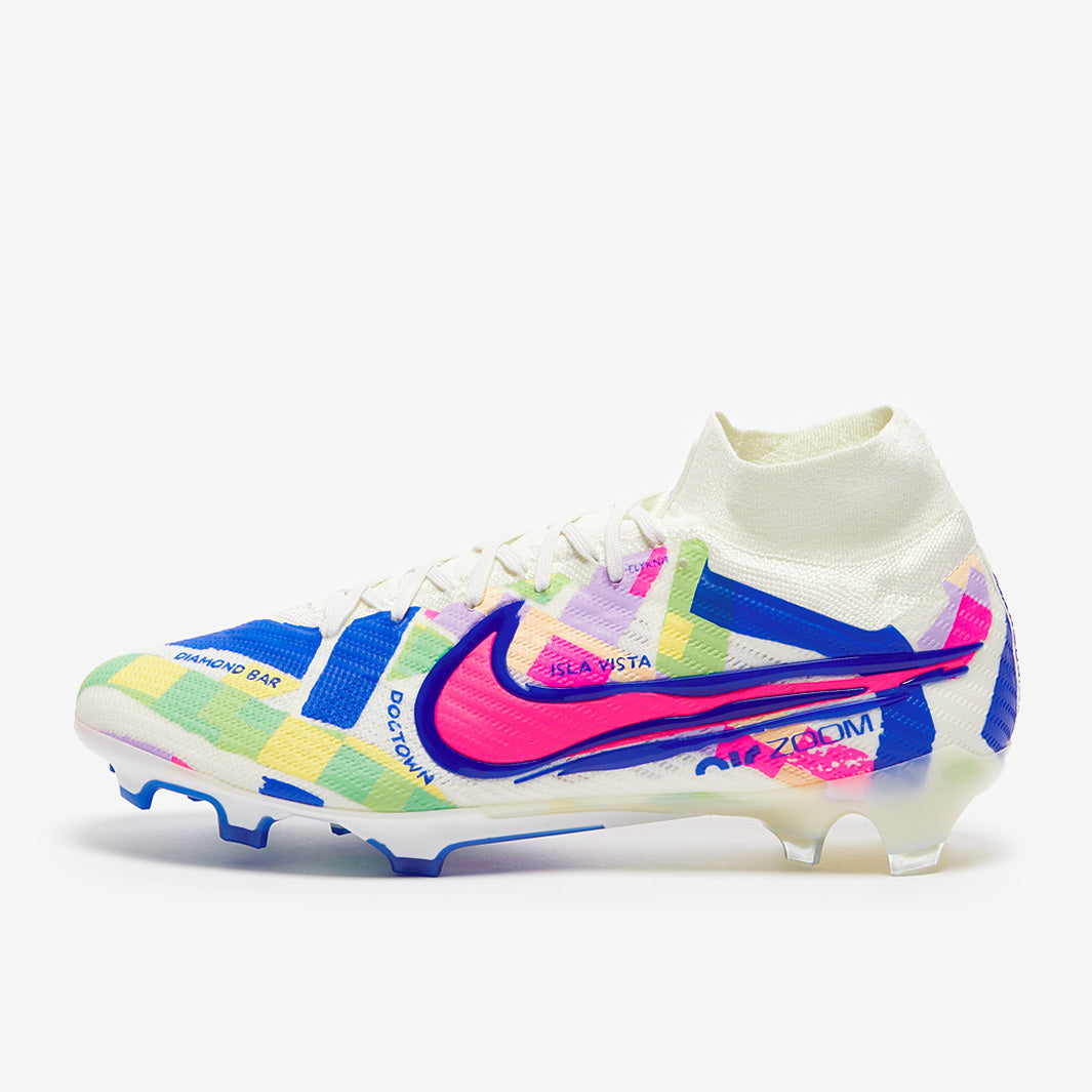 Nike Air Zoom Mercurial Superfly IX Elite FG SE Football Boots Sail/Racer Blue