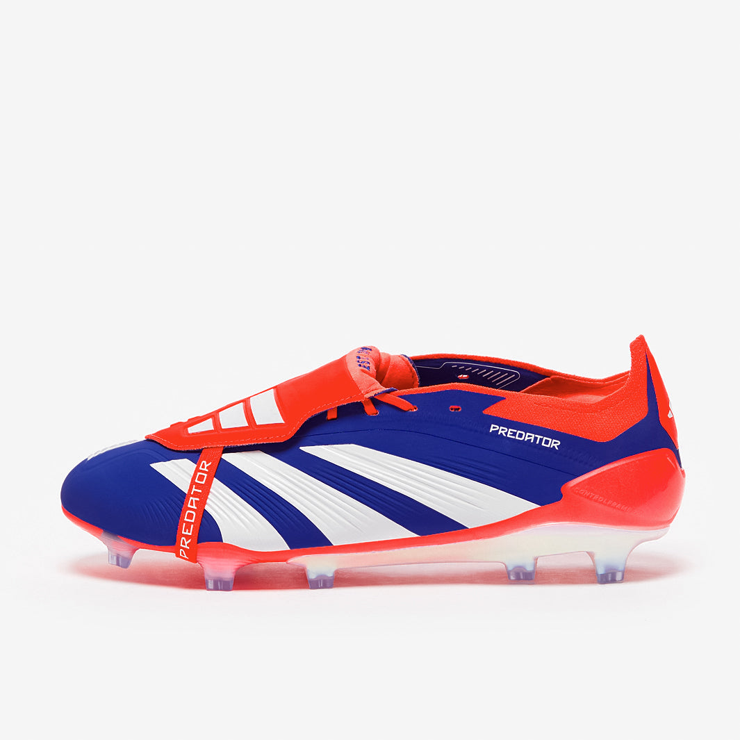 Adidas Predator Elite Tongue FG Football Boots Lucid Blue/Ftwr White/Solar Red