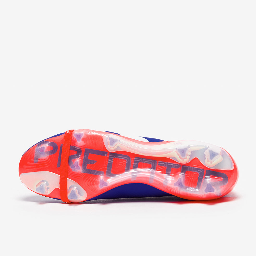 Adidas Predator Elite Tongue FG Football Boots Lucid Blue/Ftwr White/Solar Red