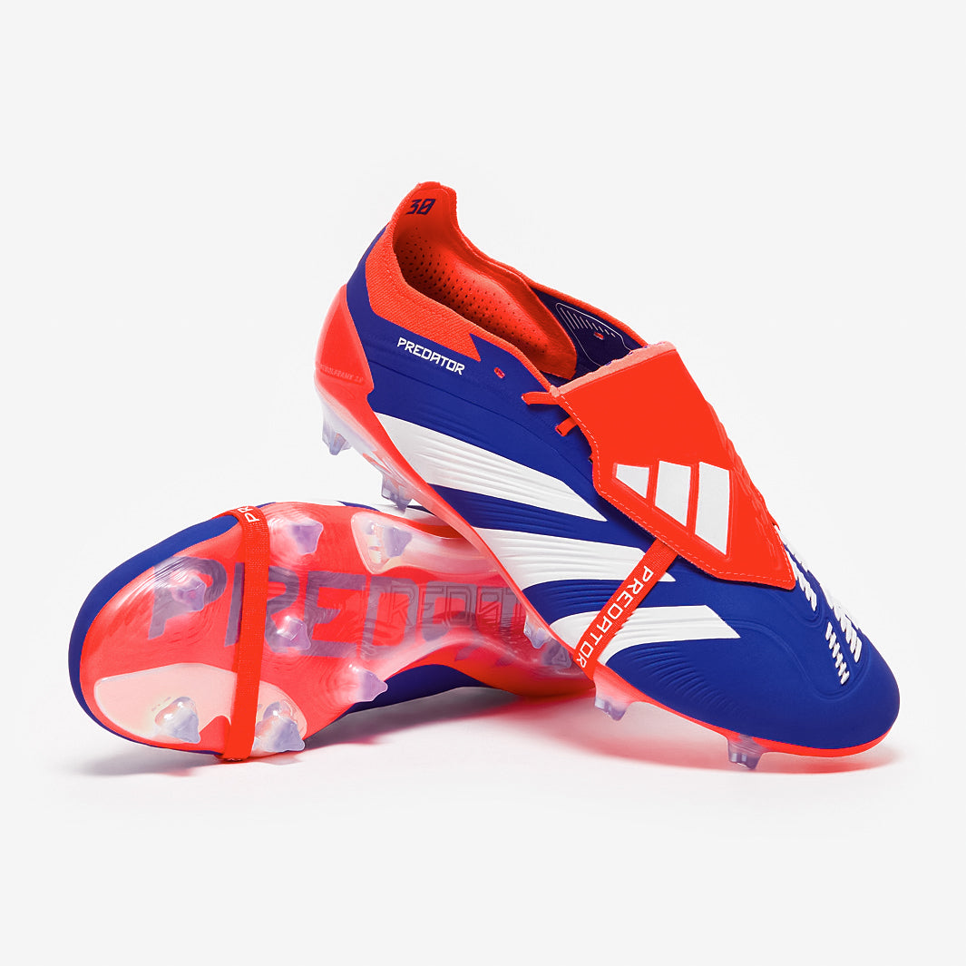 Adidas Predator Elite Tongue FG Football Boots Lucid Blue/Ftwr White/Solar Red