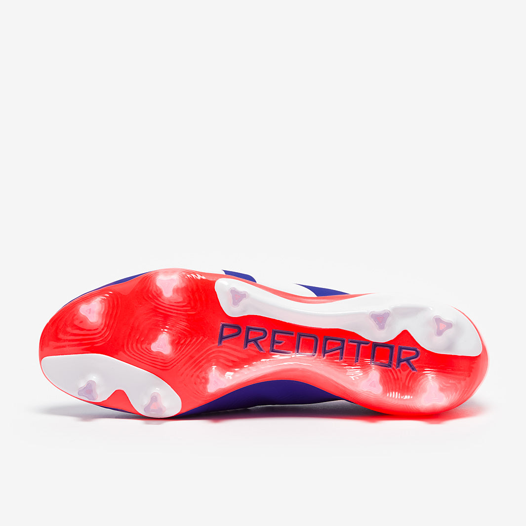 Adidas Predator Elite Laceless FG Football Boots Lucid Blue/Ftwr White/Solar Red