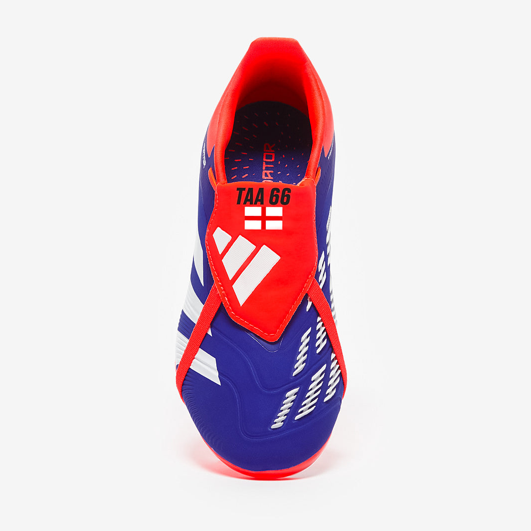 Adidas Kids Predator Elite Tongue FG Football Boots Lucid Blue/Ftwr White/Solar Red