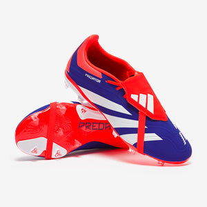 Adidas Kids Predator Elite Tongue FG Football Boots Lucid Blue/Ftwr White/Solar Red
