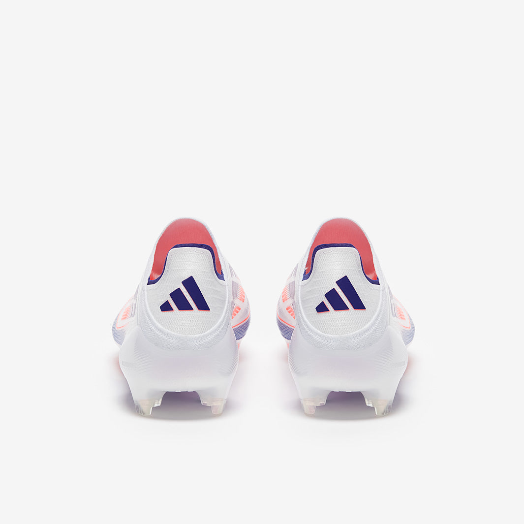 Adidas F50 Elite Laceless FG Football Boots Ftwr White/Solar Red/Lucid Blue