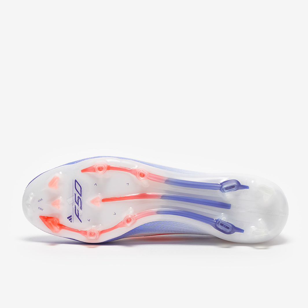 Adidas F50 Elite FG Football Boots Ftwr White/Solar Red/Lucid Blue