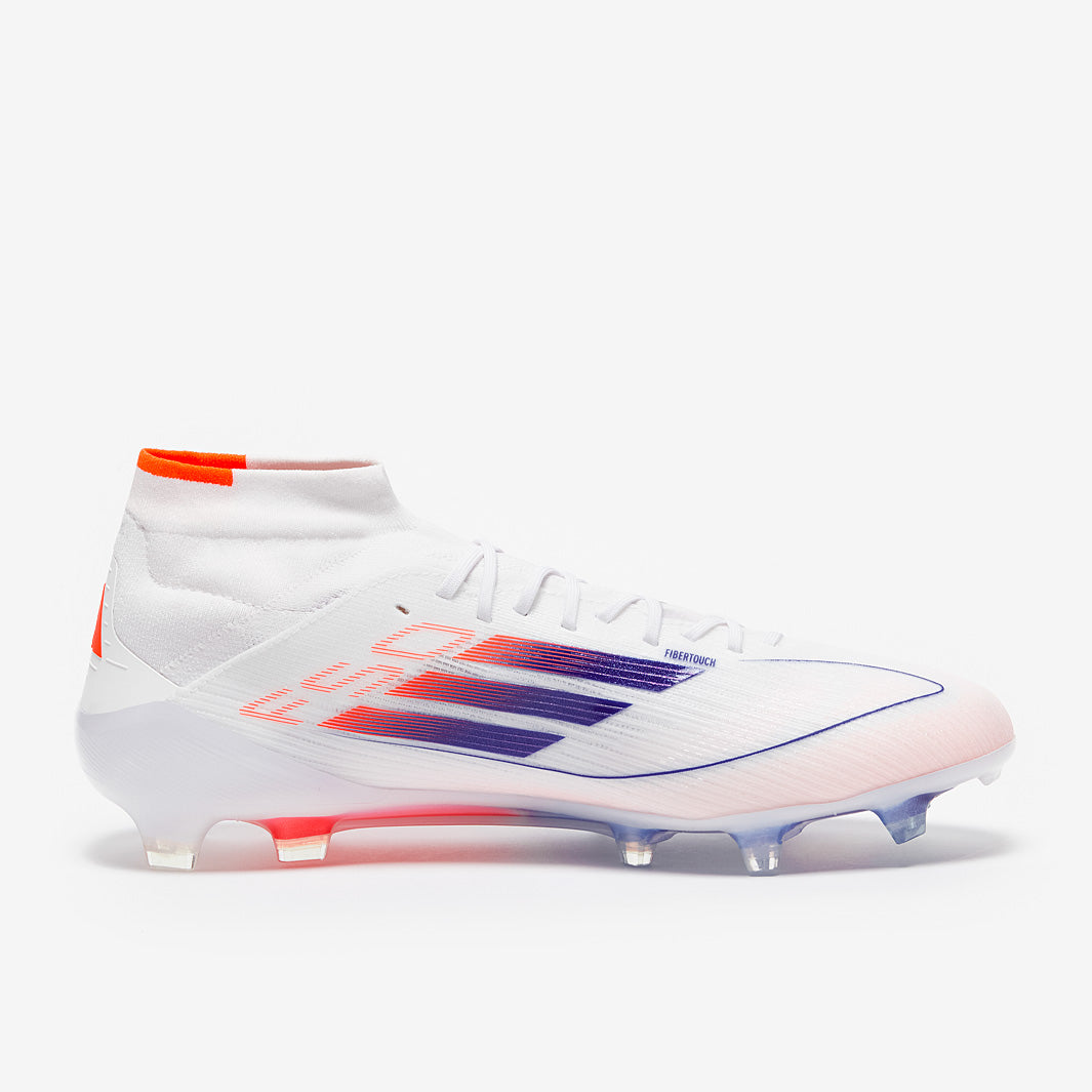 Adidas Women's F50 Elite Mid FG Football Boots Ftwr White/Lucid Blue/Solar Red