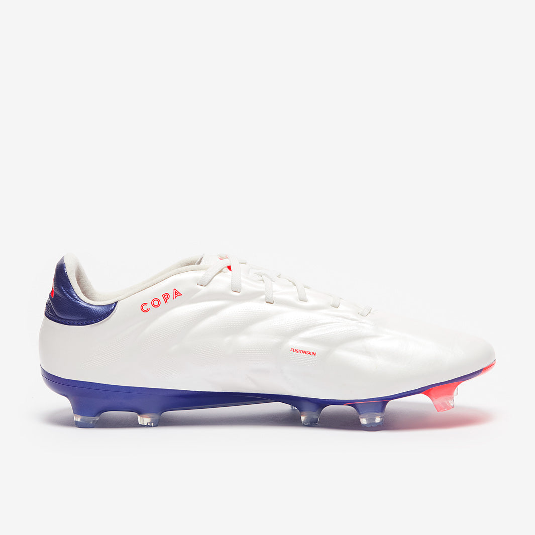 Adidas Copa Pure 2 Elite Leather FG Football Boots Ftwr White/Lucid Blue/Solar Red