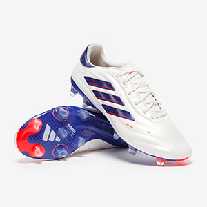 Adidas Copa Pure 2 Elite Leather FG Football Boots Ftwr White/Lucid Blue/Solar Red